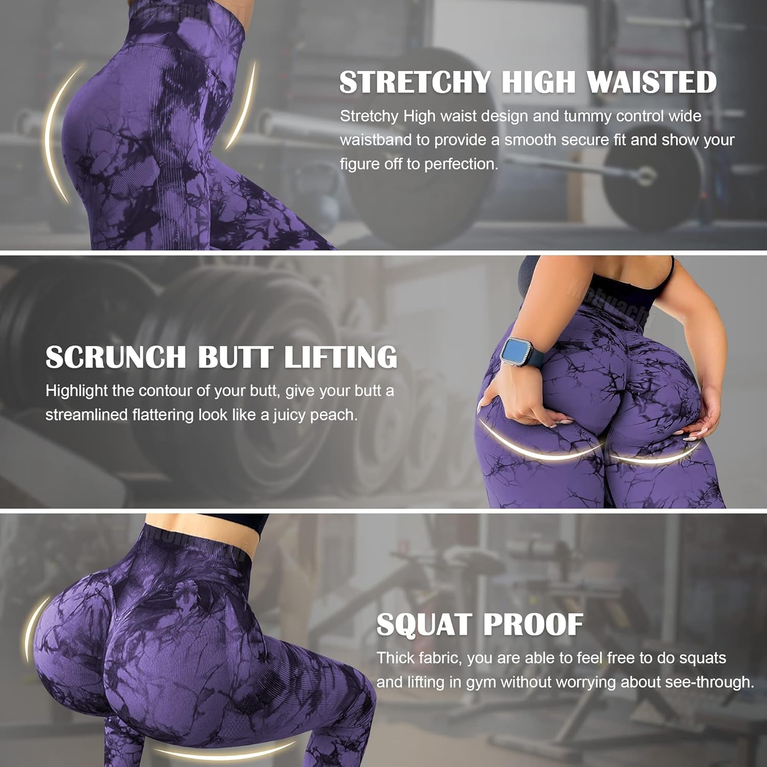 Women Scrunch Butt Lifting Leggings for Women Seamless High Waisted Workout Yoga Pants Gym Booty Tights