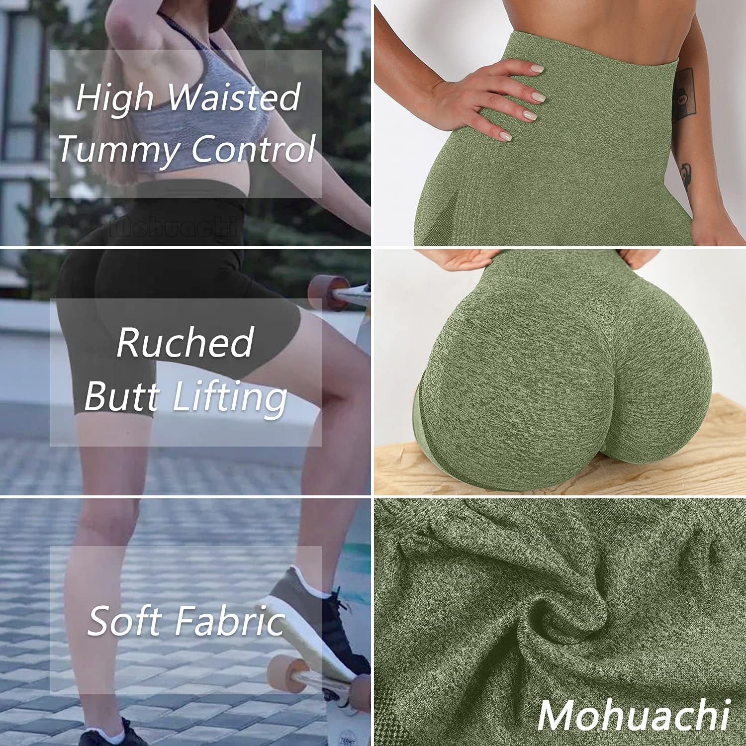 Butt Lifting Shorts for Women High Waist Workout Biker Shorts Scrunch Booty Yoga Shorts TIK Tok Gym Leggings
