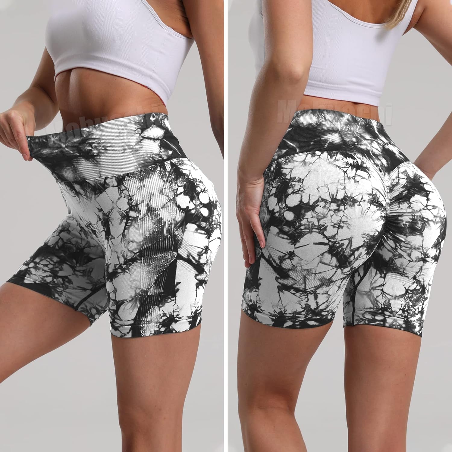 Butt Lifting Shorts for Women High Waist Workout Biker Shorts Scrunch Booty Yoga Shorts TIK Tok Gym Leggings