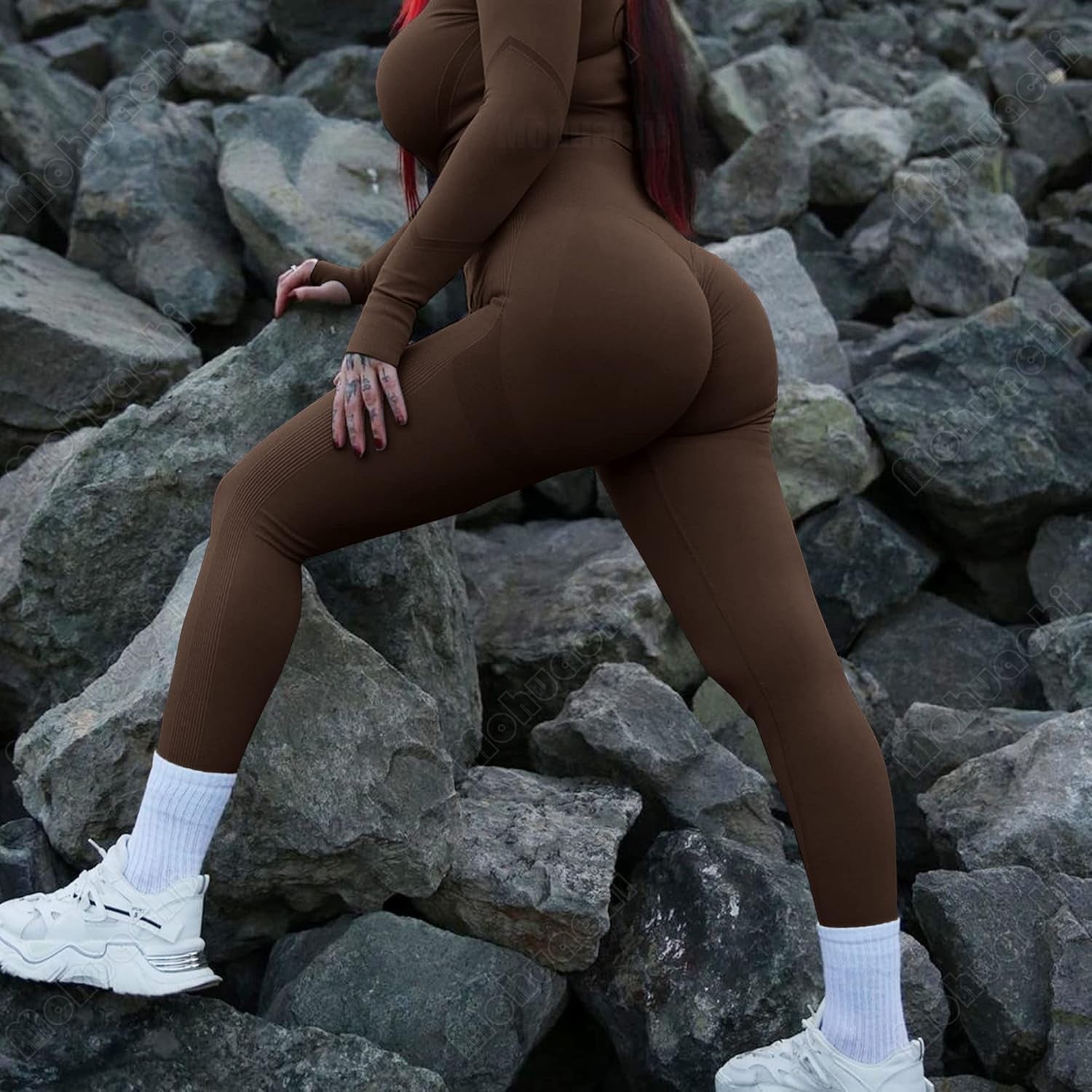 Women Scrunch Butt Lifting Leggings for Women Seamless High Waisted Workout Yoga Pants Gym Booty Tights